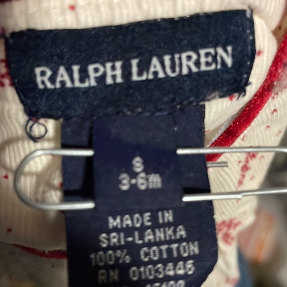 Ralph Lauren Cream & Red Corduroy Holiday Dress - Picture 5 of 5